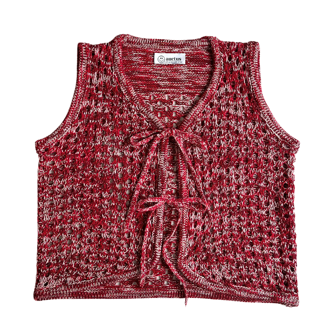 Poppy Bow Knit Vest