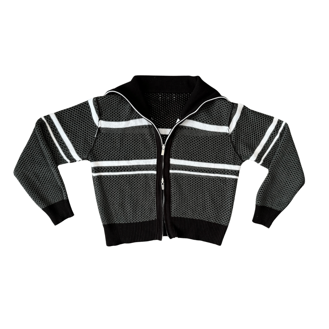 Scarlett Reversible Stripe Knit Jacket