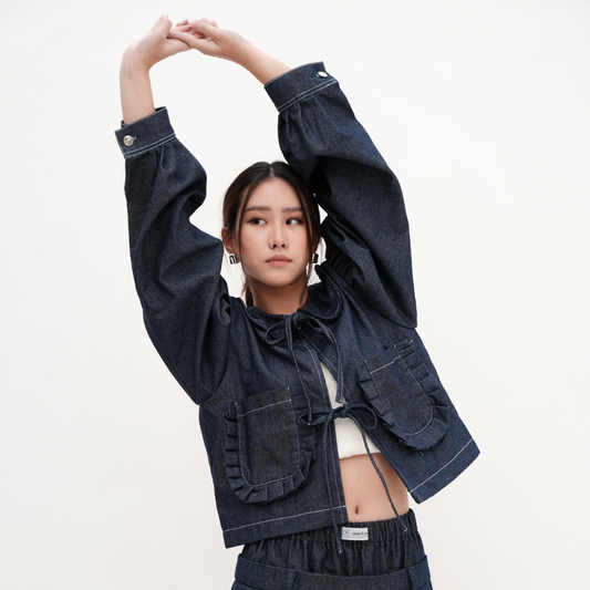 Perry Puffy Denim Outer