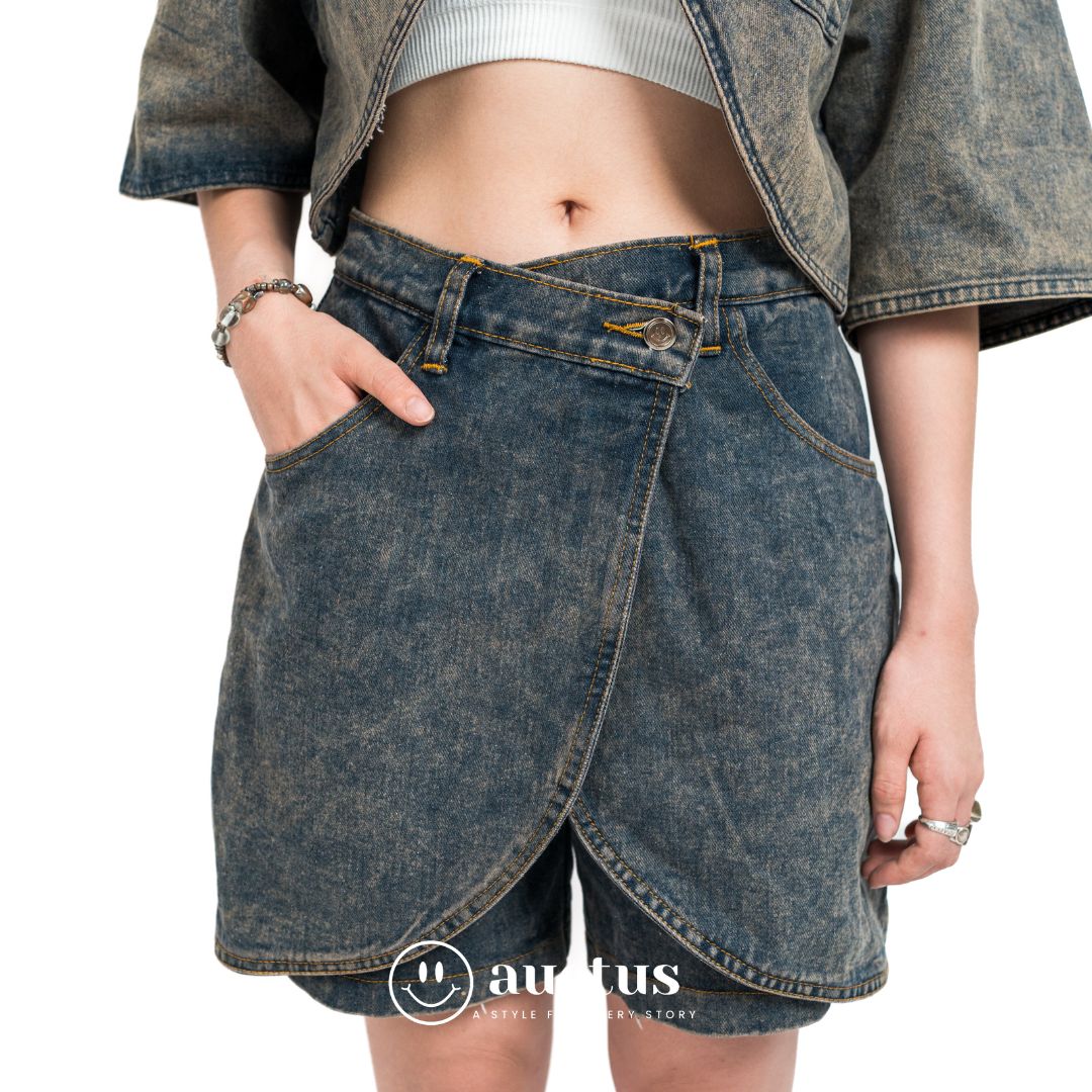 Heidi Round Denim Skort